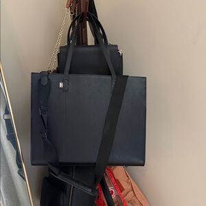Beis Black Tote Work Bag